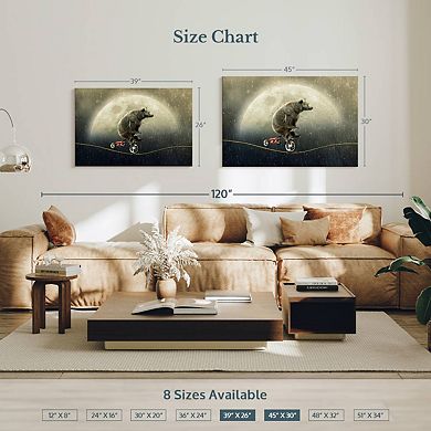 Bear Balancing Act Wall Art