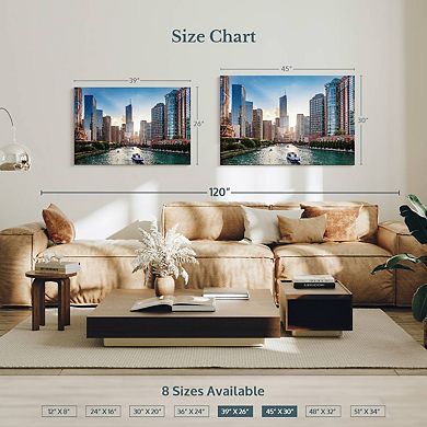 Chicago River Boats Wall Art