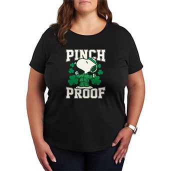 Plus Size Peanuts Snoopy Pinch Proof Graphic Tee