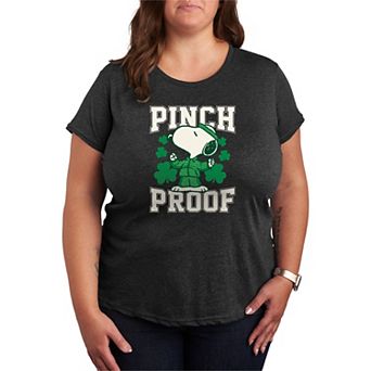 Plus Size Peanuts Snoopy Pinch Proof Graphic Tee