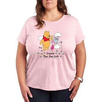 Plus Size Disney's Winnie The Pooh Create Your Own Luck Graphic Tee