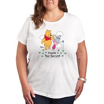 Plus Size Disney's Winnie The Pooh Create Your Own Luck Graphic Tee