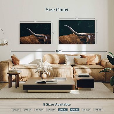 Cow Texas Longhorn Wall Art