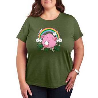 Plus Size Pokémon Chansey St. Patrick's Day Graphic Tee