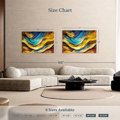 Abstract Desert Dunes Wall Art