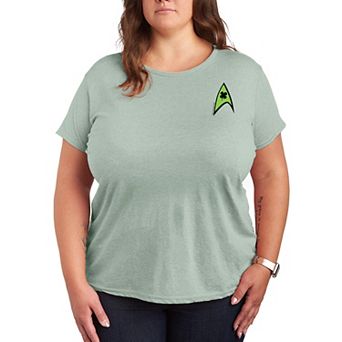 Plus Size Star Trek Starfleet Clover Logo Graphic Tee