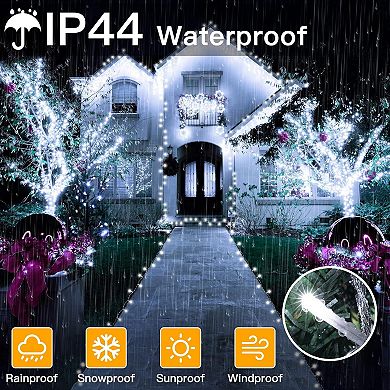 Ollny 400 LED 132ft Cool White String Lights