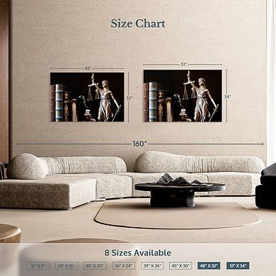 Symbolic Lady Justice Wall Art