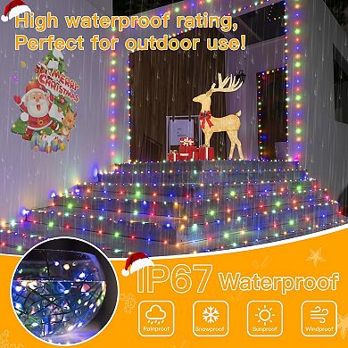 Ollny 1000 LED 330ft Multicolor IP67 Waterproof Christmas String Lights Green Wire