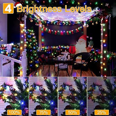 Ollny 1000 LED 330ft Multicolor IP67 Waterproof Christmas String Lights Green Wire
