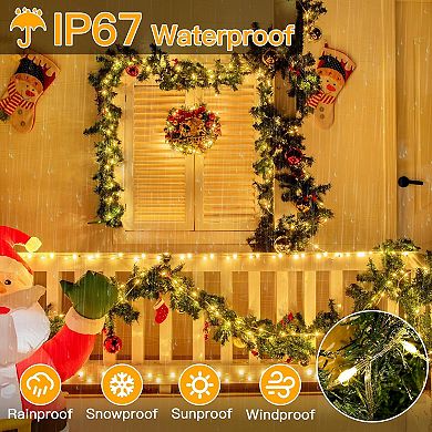 Ollny 600 LED 197ft Warm White IP67 Waterproof Christmas Lights