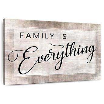 Family Is Everything Quote Wall Art
