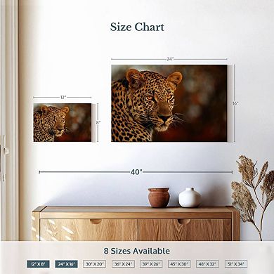 Intimidating Leopard Wall Art