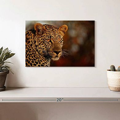 Intimidating Leopard Wall Art