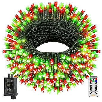 Ollny 400 LED 132ft Red & Green Christmas Lights