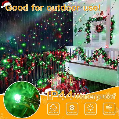 Ollny 400 LED 132ft Red & Green Christmas Lights