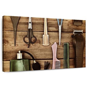 Barber Hairdressing Tools Wall Art