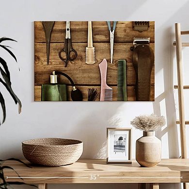 Barber Hairdressing Tools Wall Art