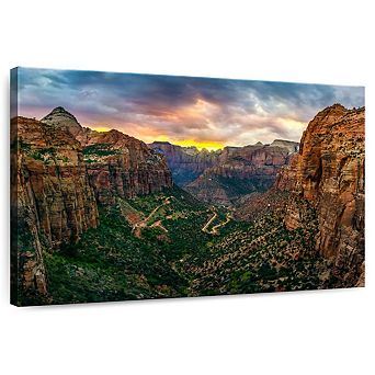 Zion National Park At Sunset Wall Art