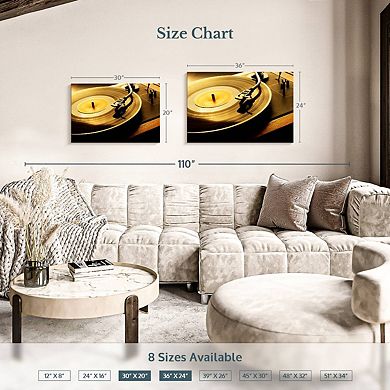 Spinning Vinyl Record Wall Art