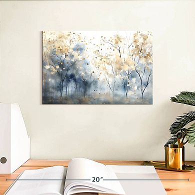 Speckled Blue Forest II Wall Art