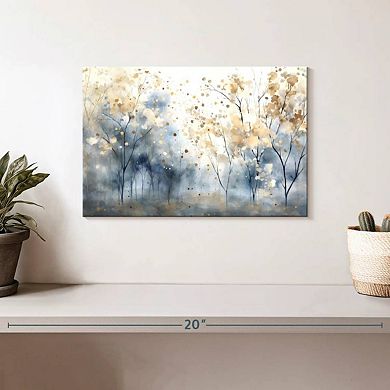 Speckled Blue Forest II Wall Art