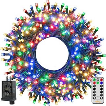 Ollny 400 LEDS 132ft Multicolor String Lights Green Cable