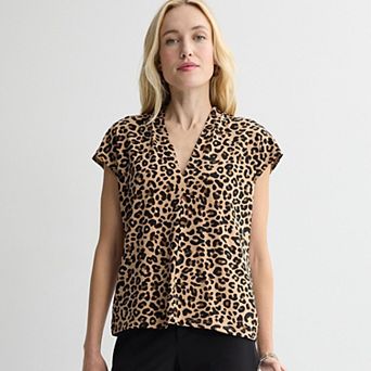 Petite Nine West Dolman V-Neck Knit Top