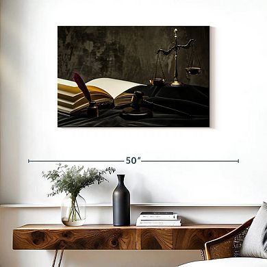 Judge Mallet And Books Wall Art