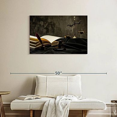 Judge Mallet And Books Wall Art