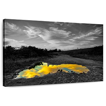 Cloudy Sky Puddle Pop Wall Art
