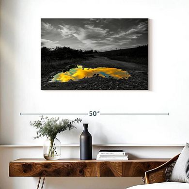 Cloudy Sky Puddle Pop Wall Art