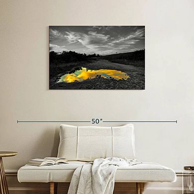 Cloudy Sky Puddle Pop Wall Art