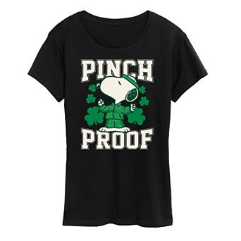 Women's Peanuts Snoopy Pinch Proof Graphic Tee