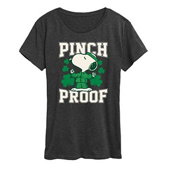 Women's Peanuts Snoopy Pinch Proof Graphic Tee