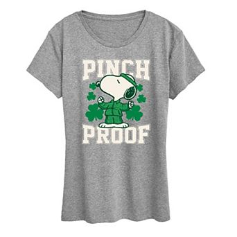 Women's Peanuts Snoopy Pinch Proof Graphic Tee