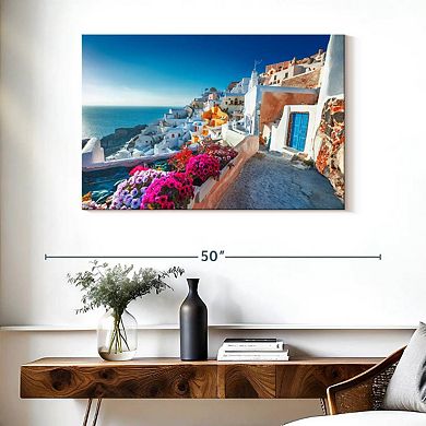 Traditional Santorini Houses Wall Art