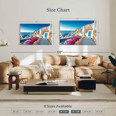 Traditional Santorini Houses Wall Art