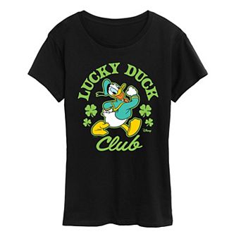 Women's Disney's Donald Duck Lucky Duck Club Graphic Tee