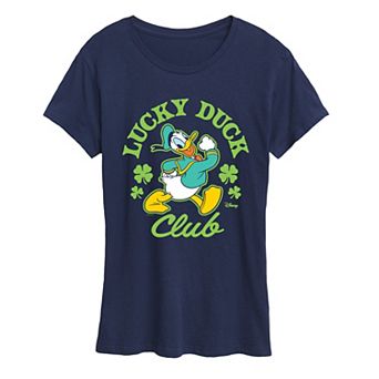 Women's Disney's Donald Duck Lucky Duck Club Graphic Tee