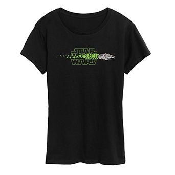 Women's Star Wars Millennium Falcon St. Patrick's Day Graphic Tee
