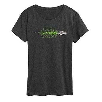Women's Star Wars Millennium Falcon St. Patrick's Day Graphic Tee