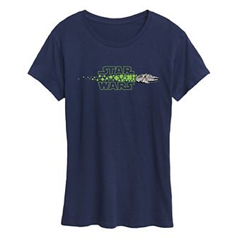Women's Star Wars Millennium Falcon St. Patrick's Day Graphic Tee