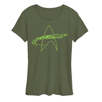 Women's Star Trek U.S.S. Enterprise Shamrocks Graphic Tee