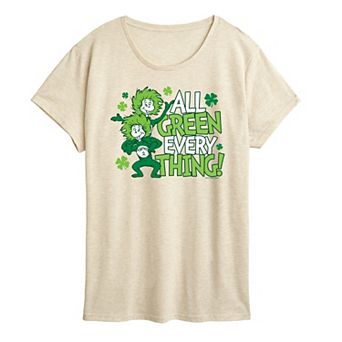 Women's Dr. Seuss Thing 1 & Thing 2 St. Patrick's Graphic Tee