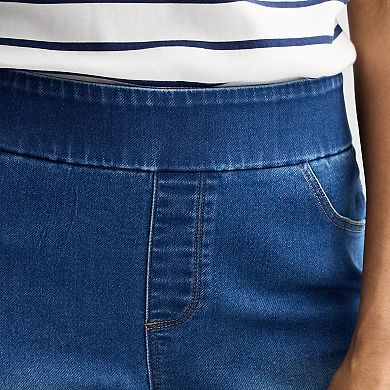 Women's Croft & Barrow Pull-On Knit Denim Pants