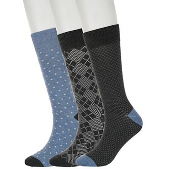 Men's Sonoma Goods For Life® 3-Pack Printed Crew Socks