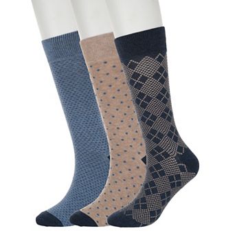 Men's Sonoma Goods For Life® 3-Pack Printed Crew Socks