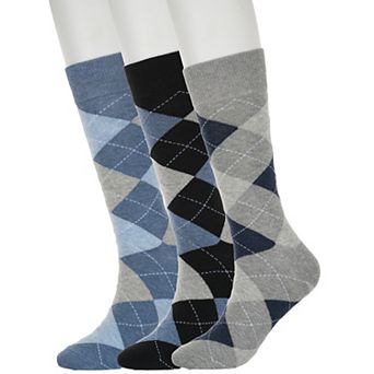 Men's Sonoma Goods For Life® 3-Pack Printed Crew Socks
