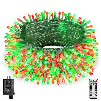 Ollny 800 LED 262ft Red and Green Christmas String Lights